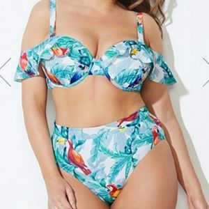 Gabi Fresh Swimsuits For All Parrot top and bottom